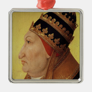 Ornement En Métal Portrait de pape Alexandre de Rodrigo Borgia VI