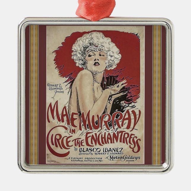 Ornement en métal poster vintage (Devant)