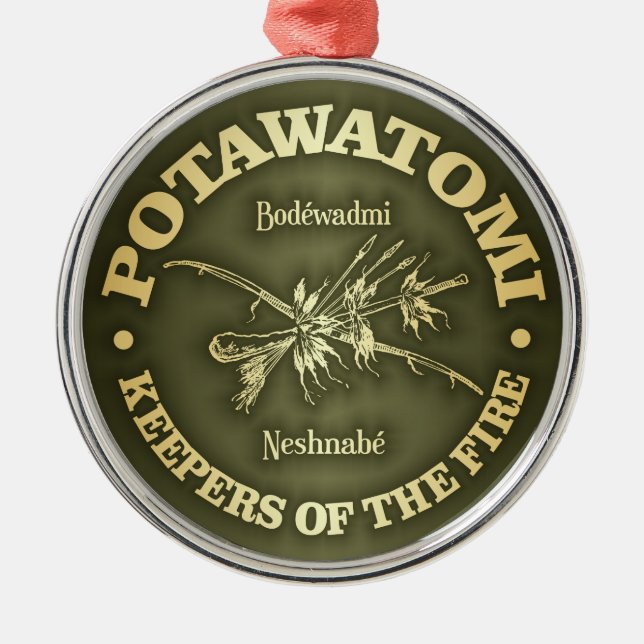 Ornement En Métal Potawatomi (Devant)