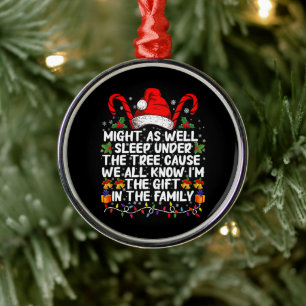 Ornement En Métal Pourrait Aussi Dormir Sous Le Cadeau De Noël Arbre
