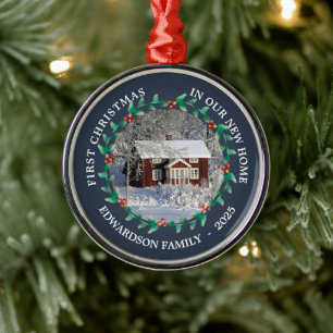 Ornement En Métal Premier Noël dans notre nouvelle maison photo