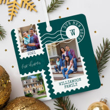 Premier Noël Nouveau Accueil Amusants Postage Timb