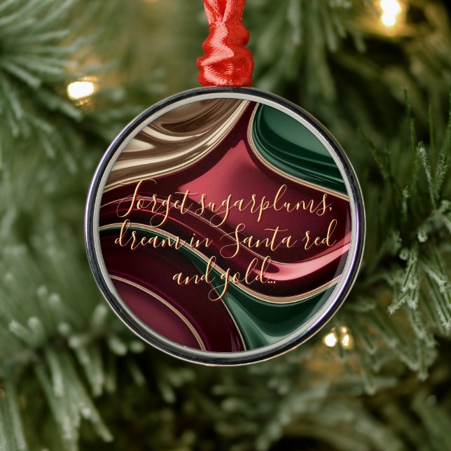 Ornement En Métal Premium Christmas ornament in stylish graphic (Arbre)