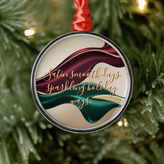Ornement En Métal Premium Christmas ornament in stylish graphic