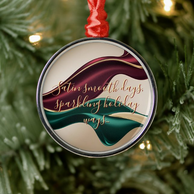 Ornement En Métal Premium Christmas ornament in stylish graphic (Arbre)