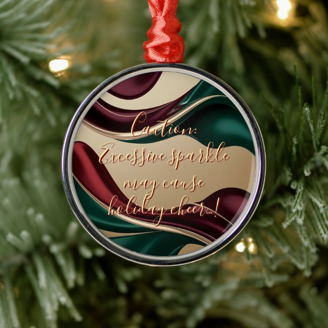 Ornement En Métal Premium Christmas ornament in stylish graphic (Arbre)