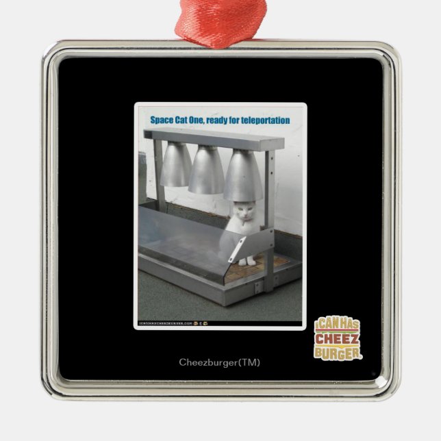 Ornement En Métal Préparez pour la téléportation (Devant)