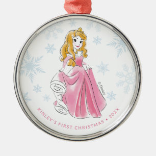 Ornement En Métal Princesse Aurora   Premier Noël du bébé