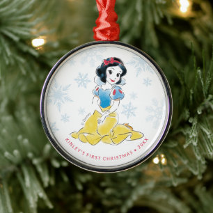 Ornement En Métal Princesse Blanche Neige   Premier Noël du bébé