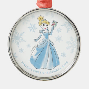 Ornement En Métal Princesse Cendrillon Premier Noël du bébé