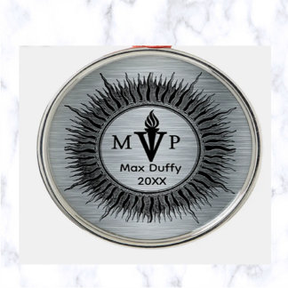 Ornement En Métal Prix de flamme MVP Sunburst modifiable MVP Metal