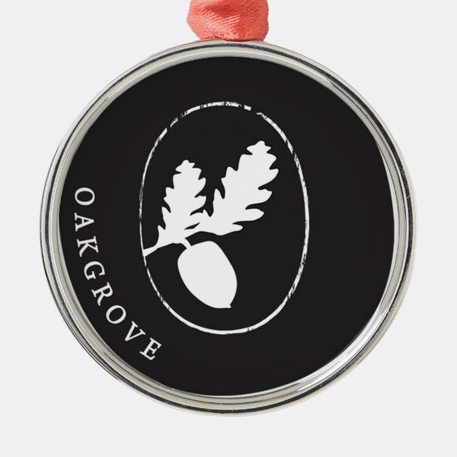 Ornement En Métal Produits de logo d'Oakgrove (Devant)