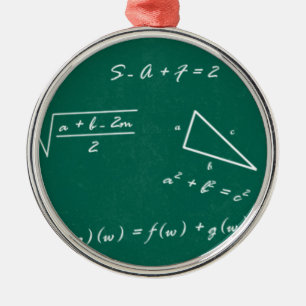 Ornement En Métal professeur de mathématiques algebra geek