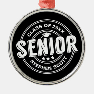 Ornement En Métal Promotion de diplômé senior personnalisée