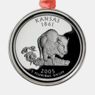 Ornement En Métal Quartier d'État de Faux Kansas