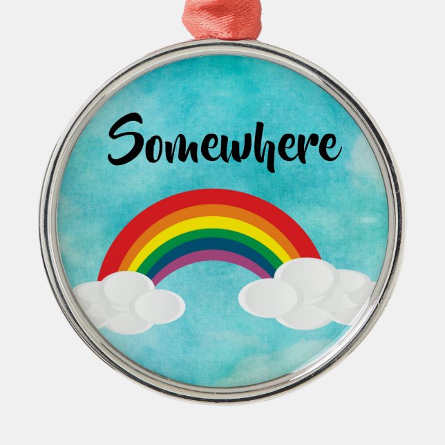 Ornement En Métal Quelque part (Devant)