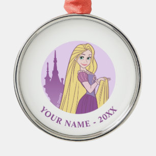Ornement En Métal Rapunzel & Tower Graphic