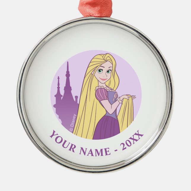 Ornement En Métal Rapunzel & Tower Graphic (Devant)
