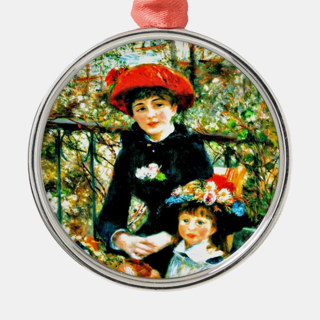 Ornement En Métal Renoir - Deux Soeurs sur la Terrasse (Devant)