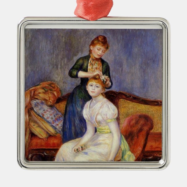 Ornement En Métal Renoir : La Coiffure (Devant)