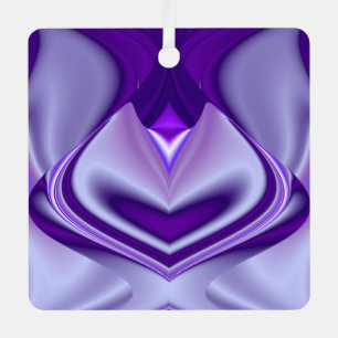 Ornement En Métal Rêves d'arc-en-ciel de fleurs violettes