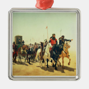 Ornement En Métal Richard Coeur de Lion sur son chemin vers