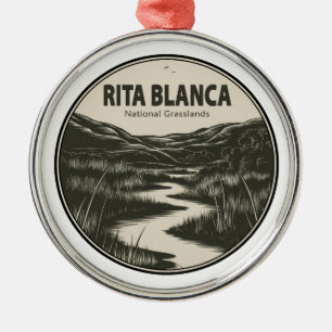 Ornement En Métal Rita Blanca National Grasslands Stream