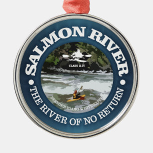 Ornement En Métal Rivière saumon (c)