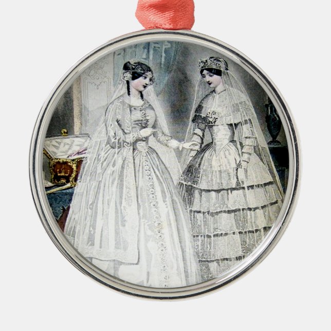 Ornement En Métal Robe Mariage victorienne (Devant)