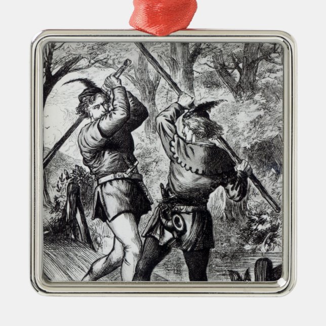 Ornement En Métal Robin Hood et petit John (Devant)
