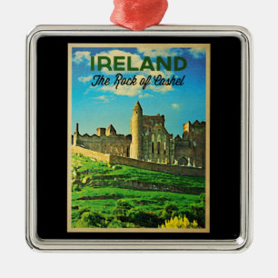 Ornement En Métal Rocher De Cachel D'Irlande vintage