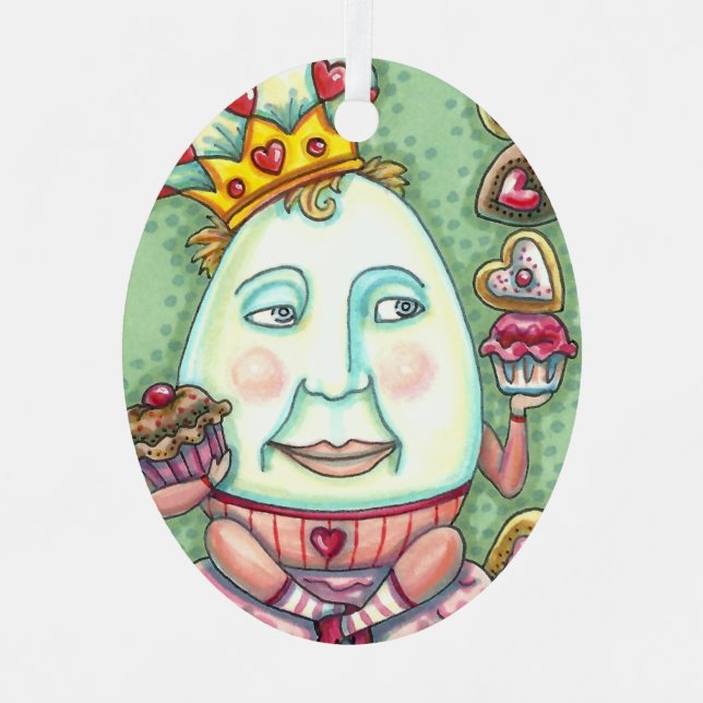 ORNEMENT EN MÉTAL ROI HUMAIN DES COEURS ET DES CONFECTIONS, VALENTIN (Recto)