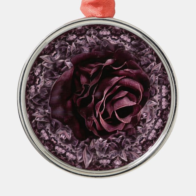 Ornement En Métal Rose Mandala (Devant)