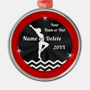 Ornement En Métal Rouge, noir, blanc, cadeaux de gymnastique pour fi