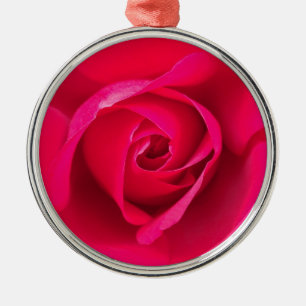 Ornement En Métal Rouge Romantique Rose Rose v2