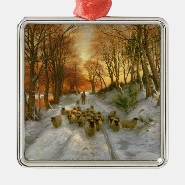 Ornement En Métal Rougeoyé avec des teintes de même des heures (Devant)