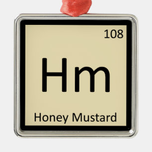 Ornement En Métal S.M. - symbole de Tableau périodique de chimie de