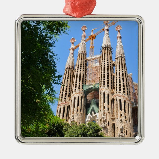 Ornement En Métal Sagrada Familia à Barcelone, Espagne (Devant)