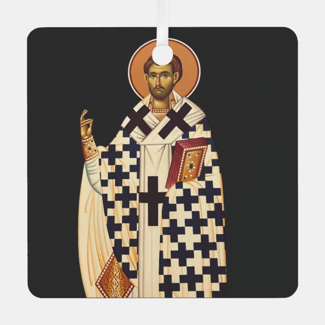 Ornement En Métal Saint Timothée, premier évêque chrétien d'Ephes (Recto)