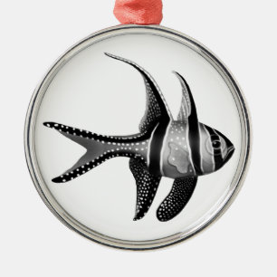 Ornement En Métal Saltwater Banggai Cardinalfish Ornament