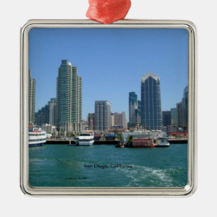 Ornement En Métal San Diego, Californie Skyline
