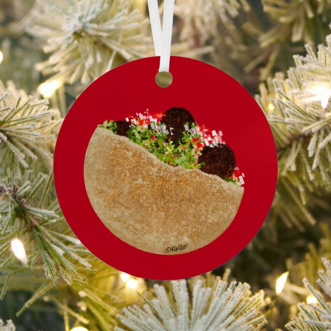 Ornement En Métal Sandwich KiniArt Falafel (Insitu)