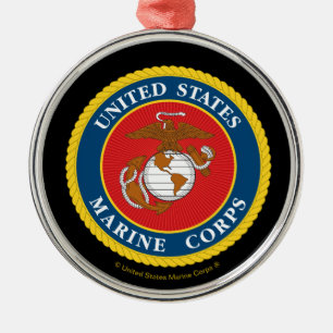Ornement En Métal Sceau du Corps des Marines - plat