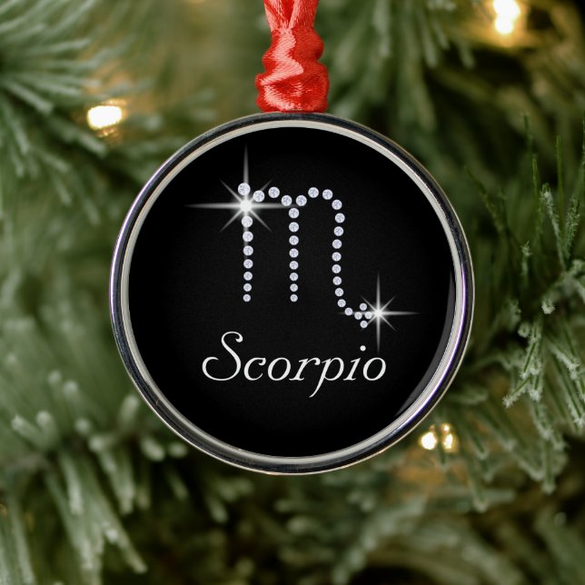 Ornement En Métal Scorpion diamant brillant (Arbre)