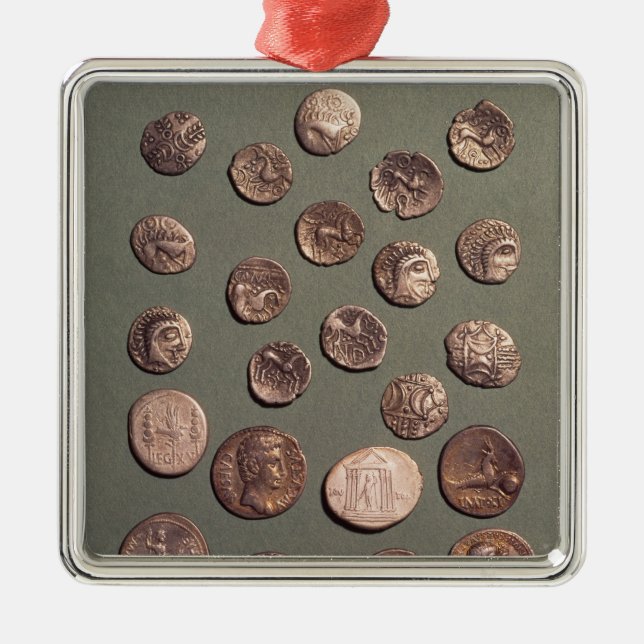 Ornement En Métal Sélection celtique et pièces de monnaie romaines (Devant)