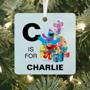 Ornement En Métal Sesame Street Pals and Presents