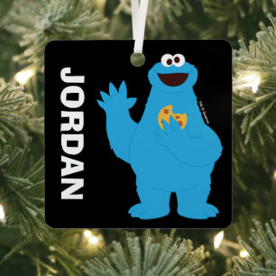 Ornement En Métal Sesame Street   Personalized Cookie Monster
