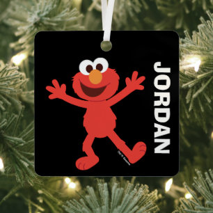Ornement En Métal Sesame Street   Personalized Elmo