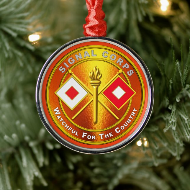 Ornement En Métal Signal Corps Noël (Arbre)