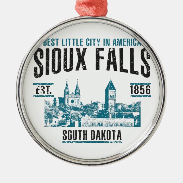 Ornement En Métal Sioux Falls (Devant)